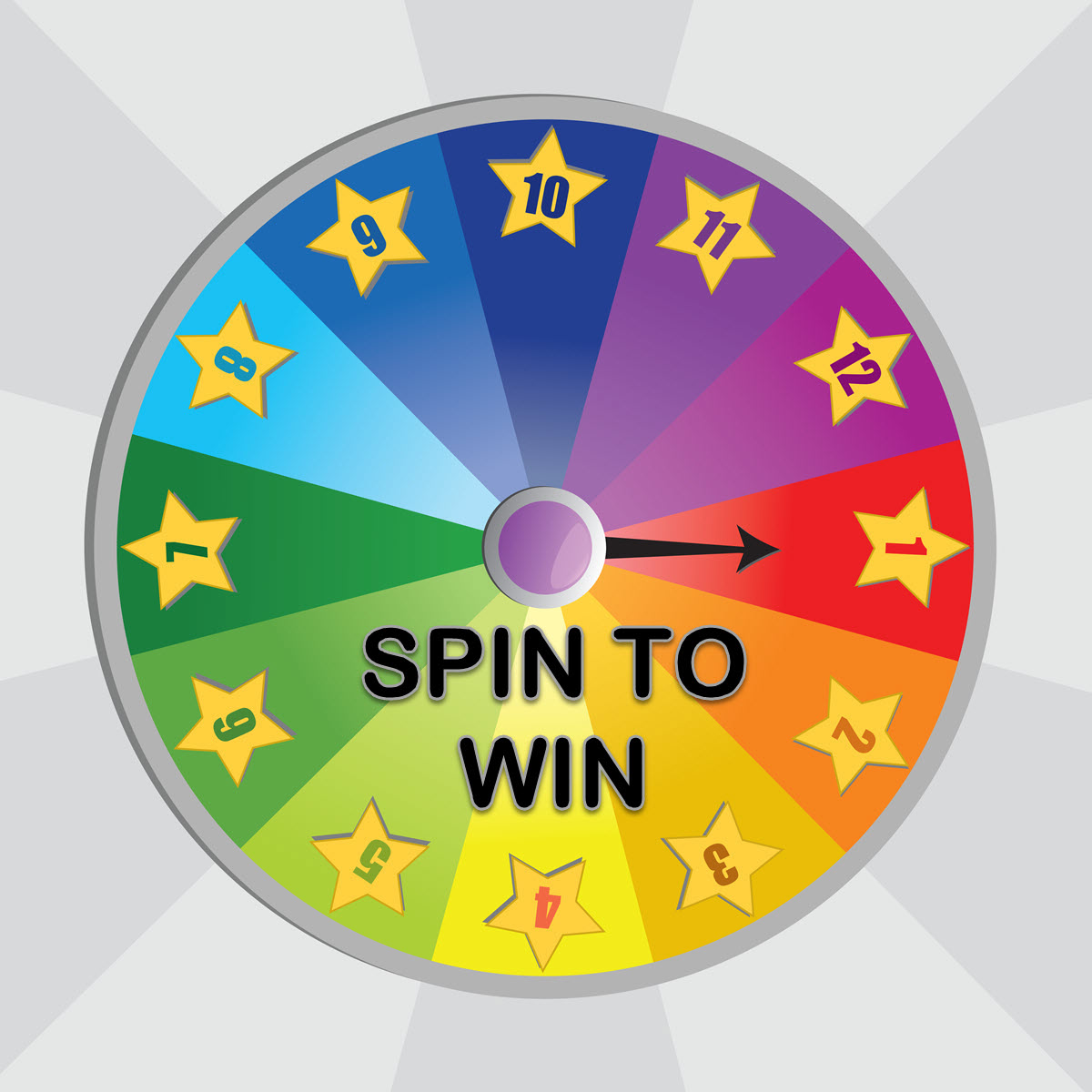 Spin To Win wheel captioned